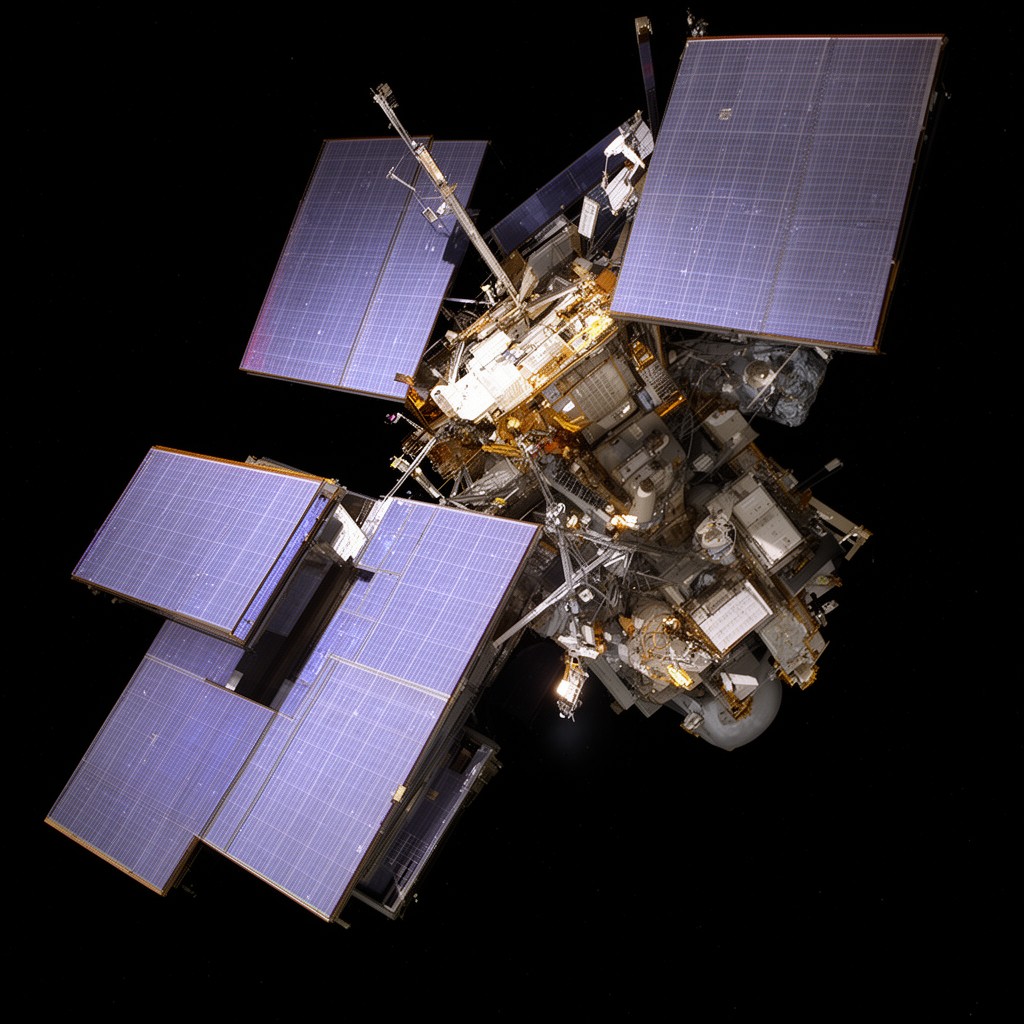 AI-generated illustration of Terra satellite