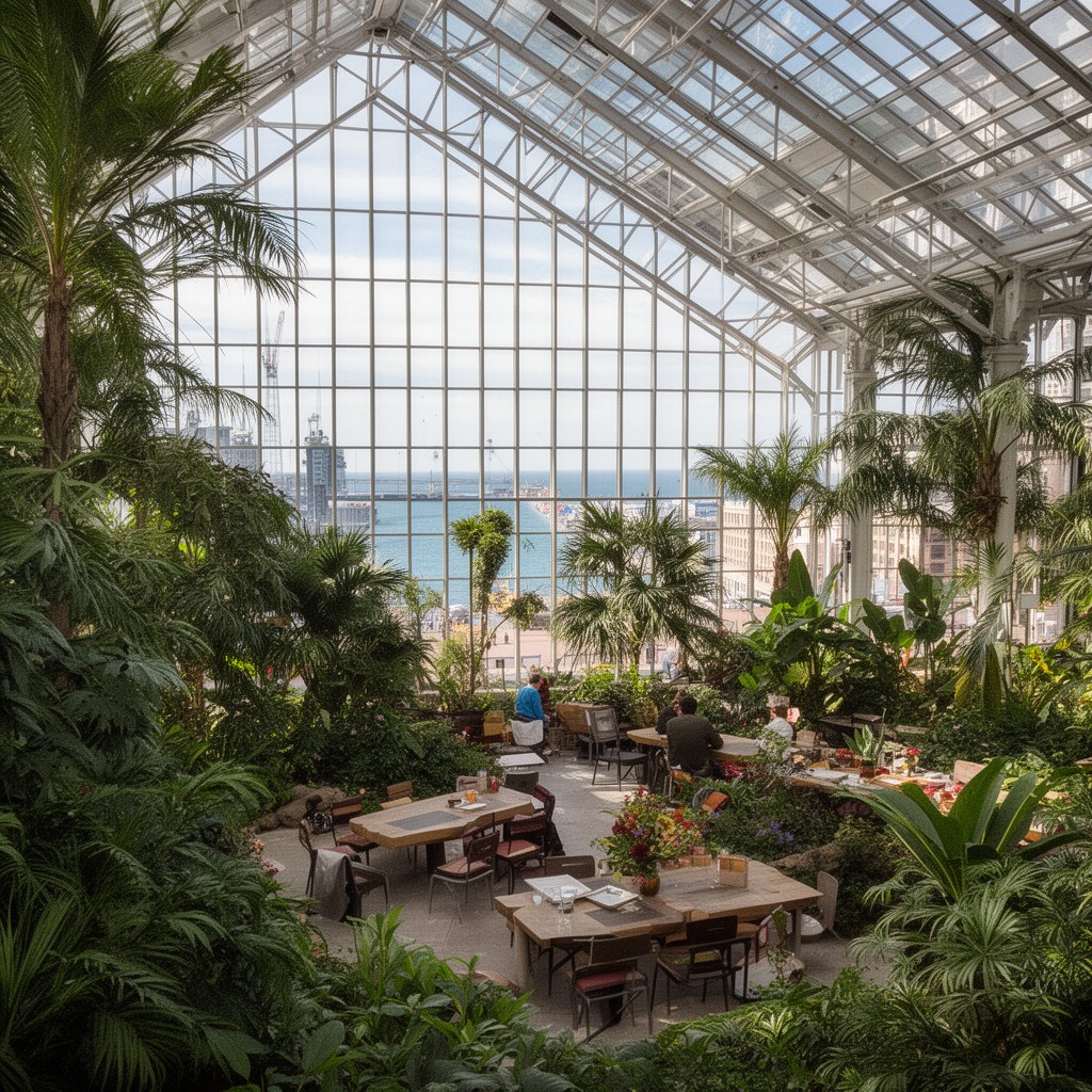 AI-generated illustration of Crystal Gardens
