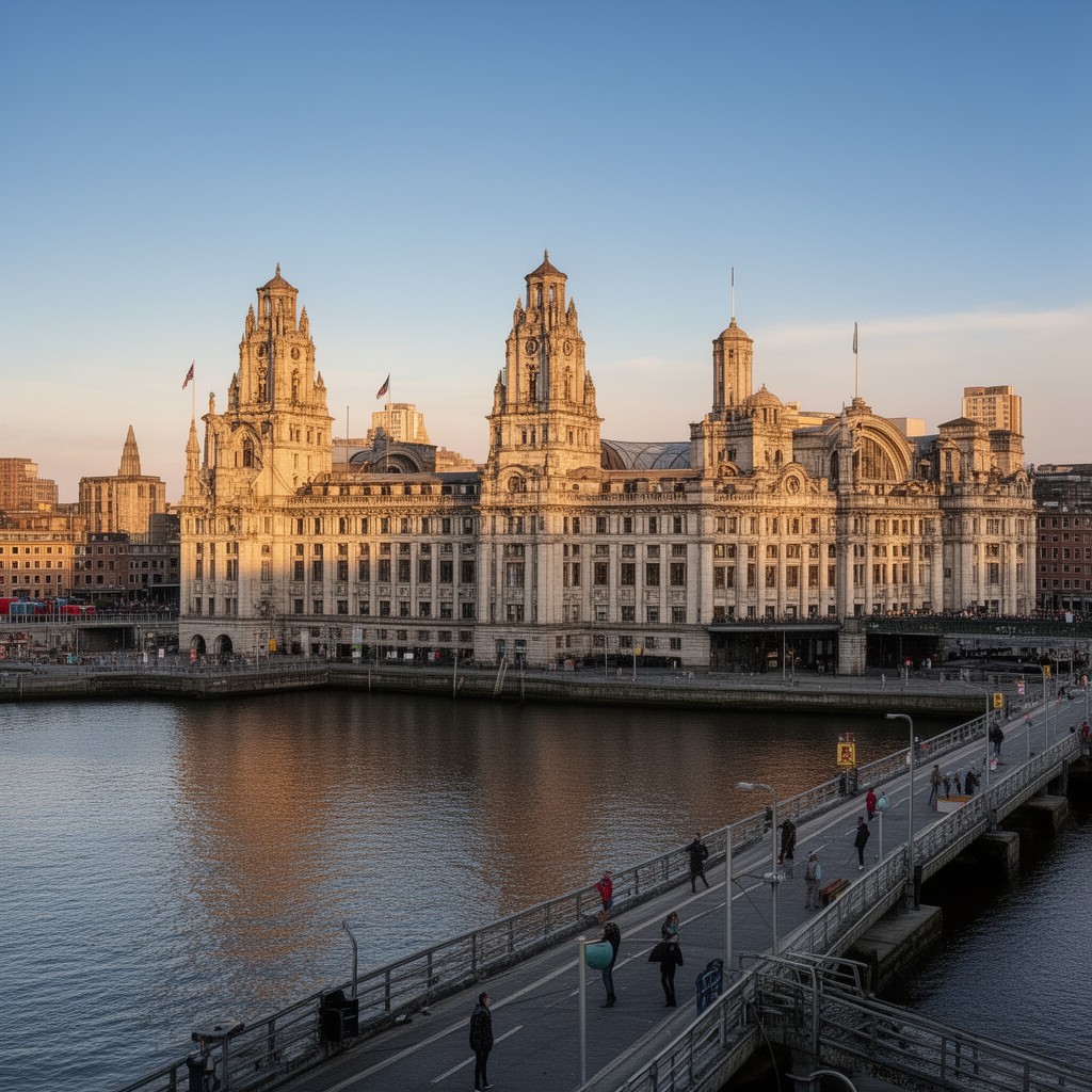 AI-generated illustration of Port of Liverpool Building