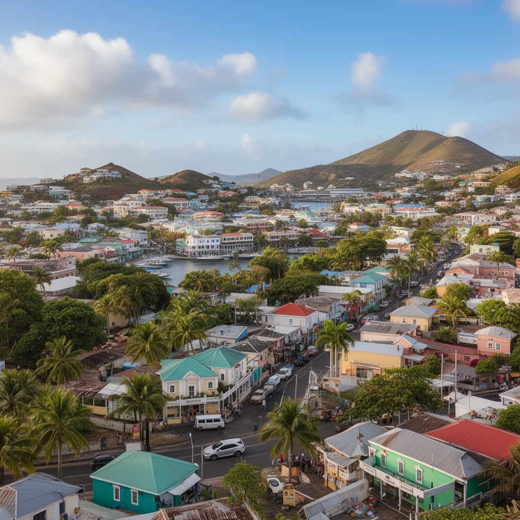AI-generated illustration of Basseterre