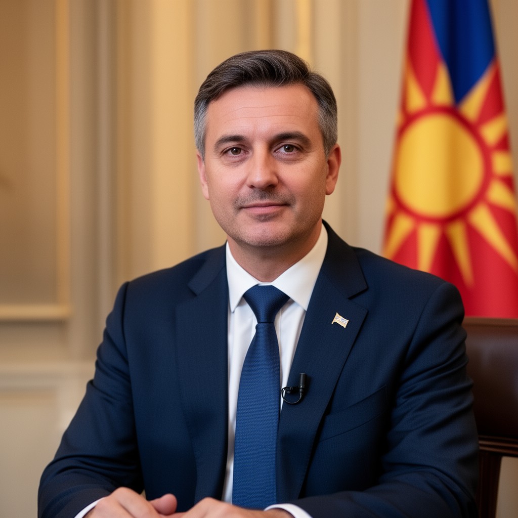 AI-generated illustration of Prime Minister of North Macedonia