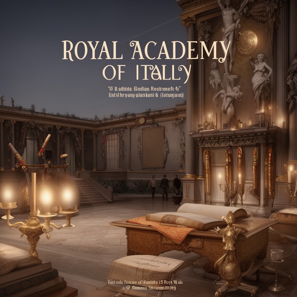 AI-generated illustration of Royal Academy of Italy
