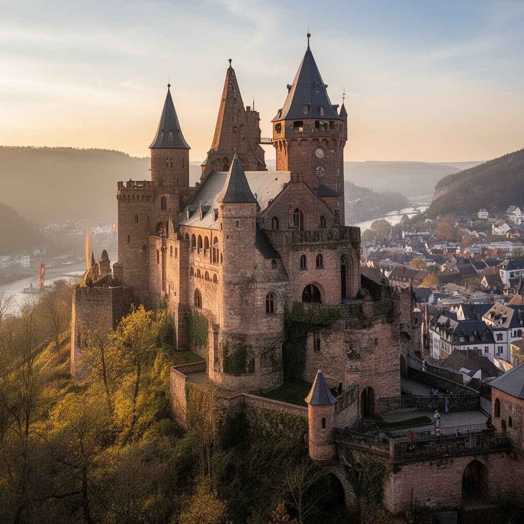 AI-generated illustration of Heidelberg Castle
