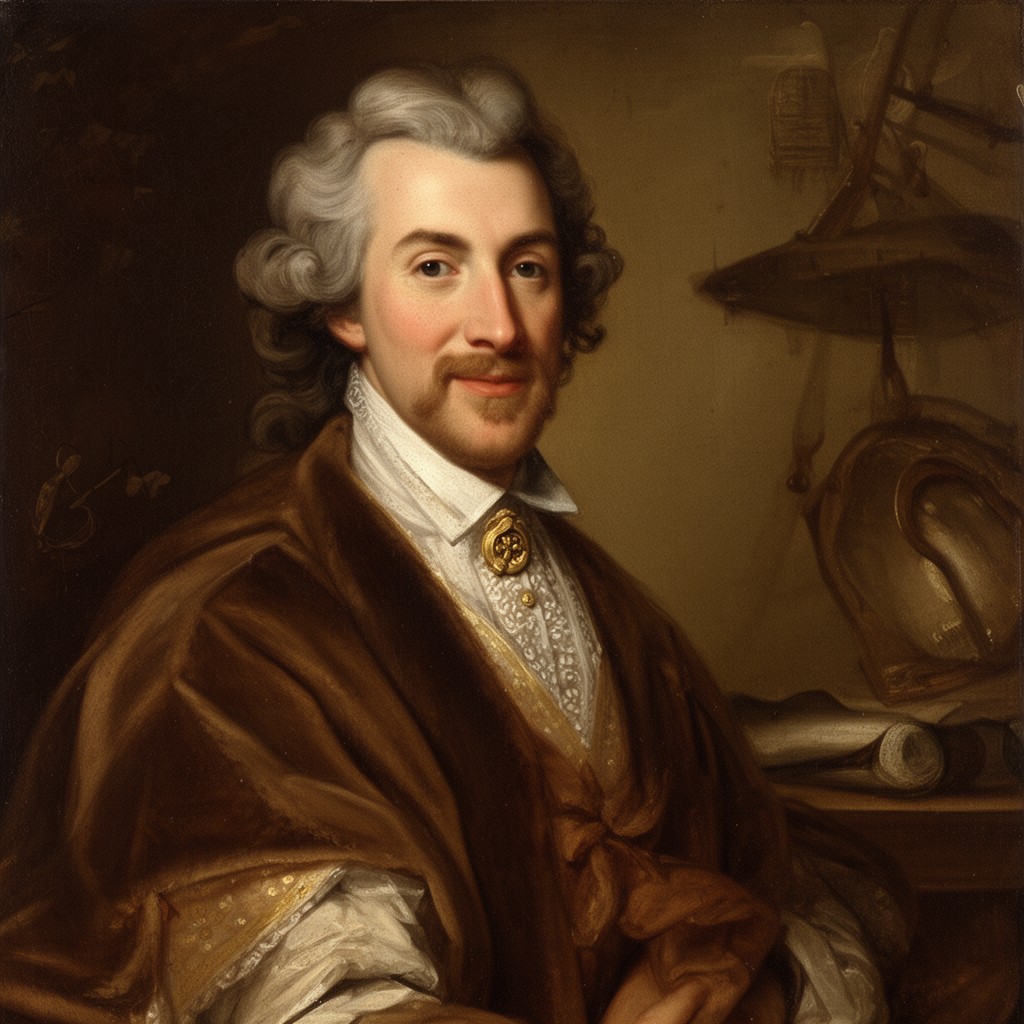 AI-generated illustration of Charles Calvert, 3rd Baron Baltimore