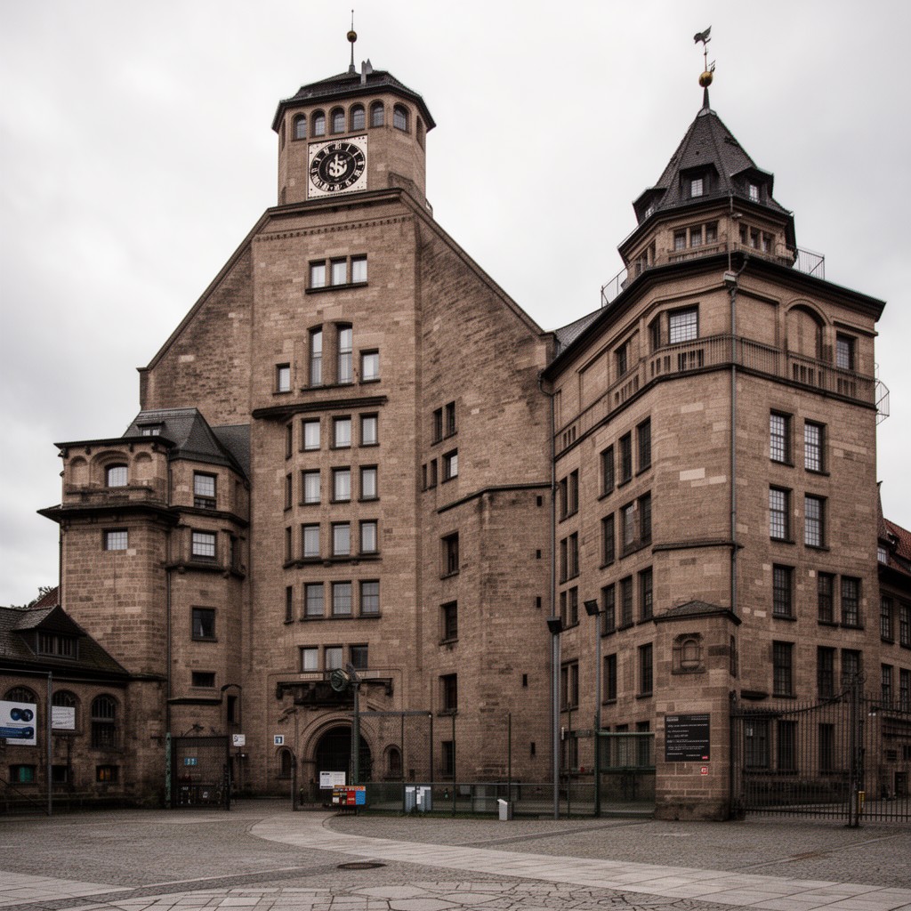 AI-generated illustration of Nuremberg Prison