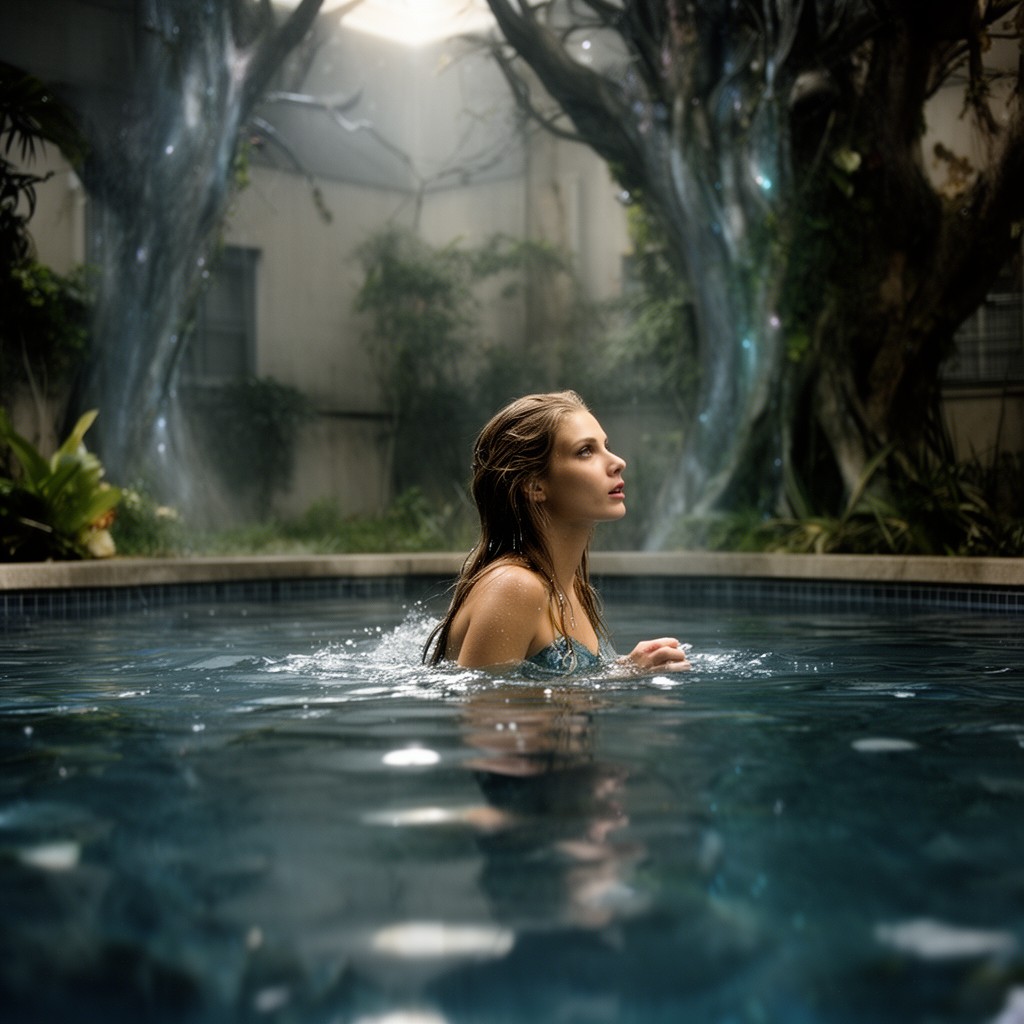 AI-generated illustration of Lady in the Water