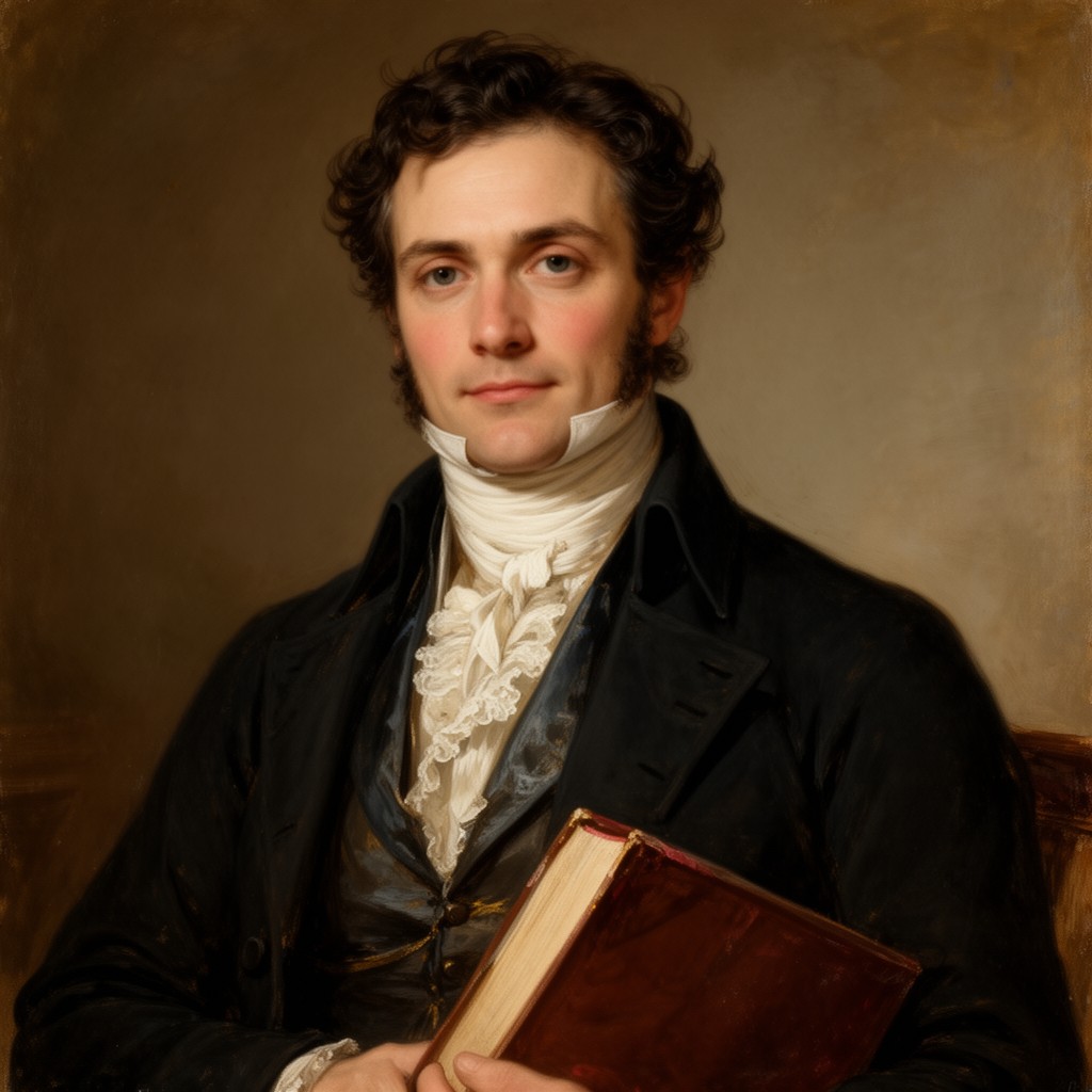 AI-generated illustration of Henri de Saint-Simon