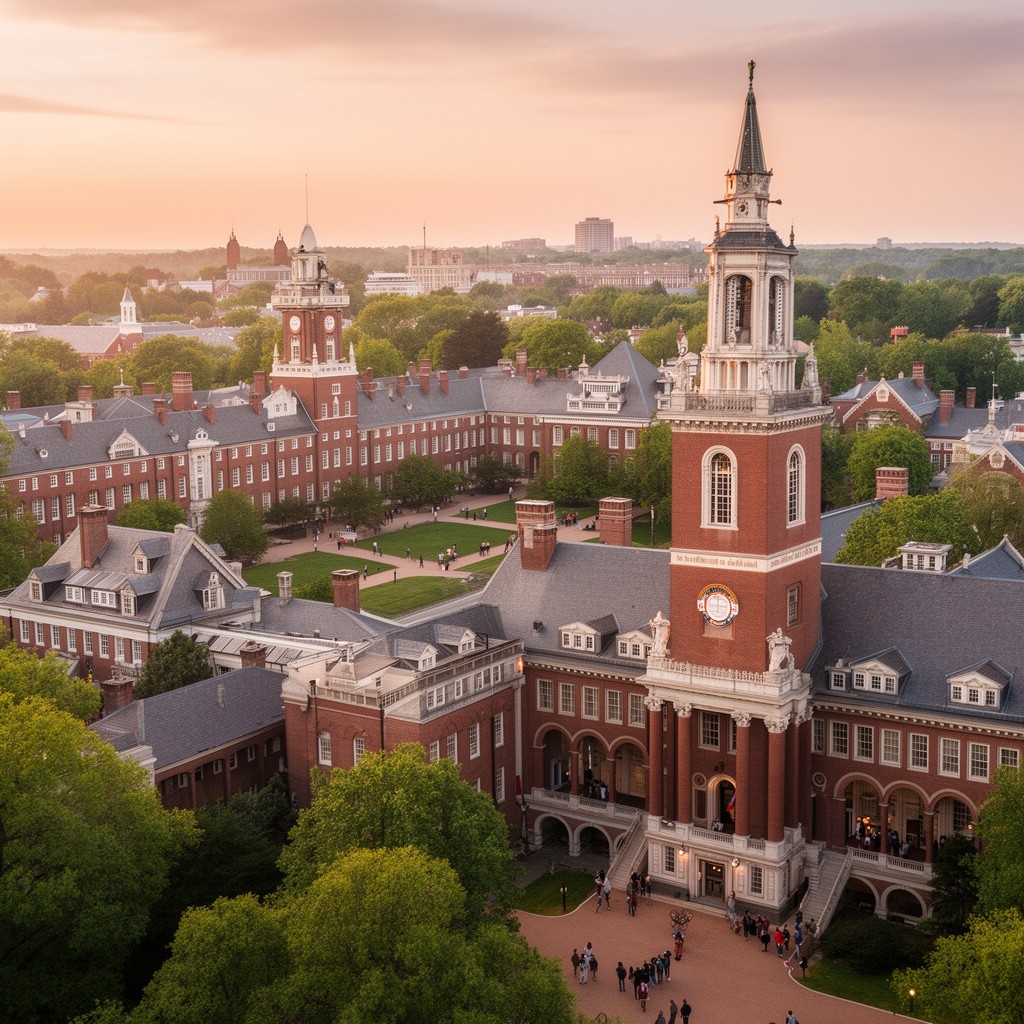 AI-generated illustration of Harvard University
