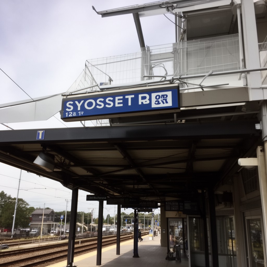 AI-generated illustration of Syosset station