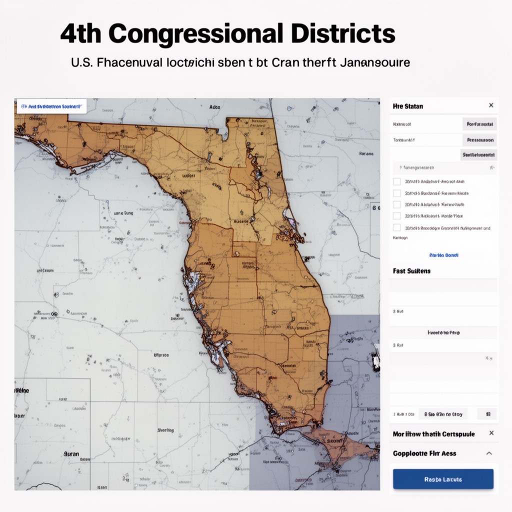 AI-generated illustration of 4th congressional district of Florida