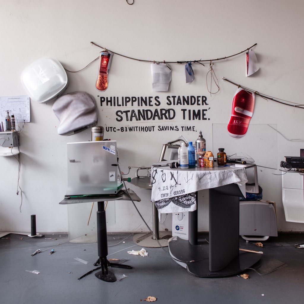 AI-generated illustration of Philippine Standard Time