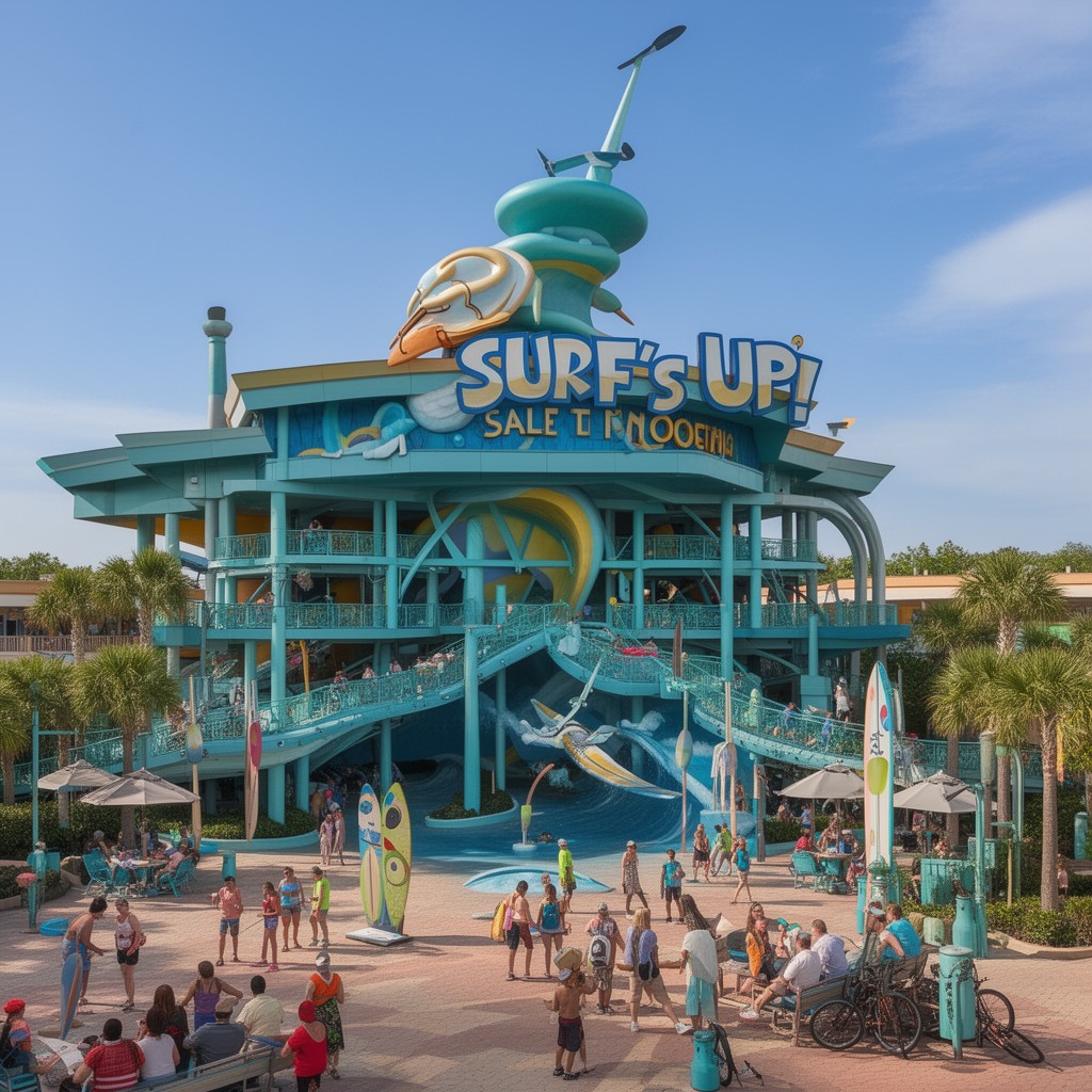 AI-generated illustration of Surf's Up!