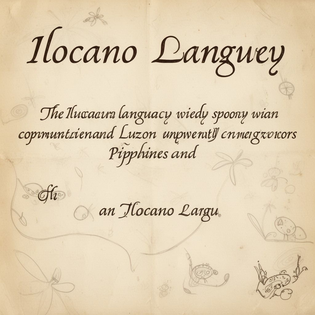 AI-generated illustration of Ilocano language