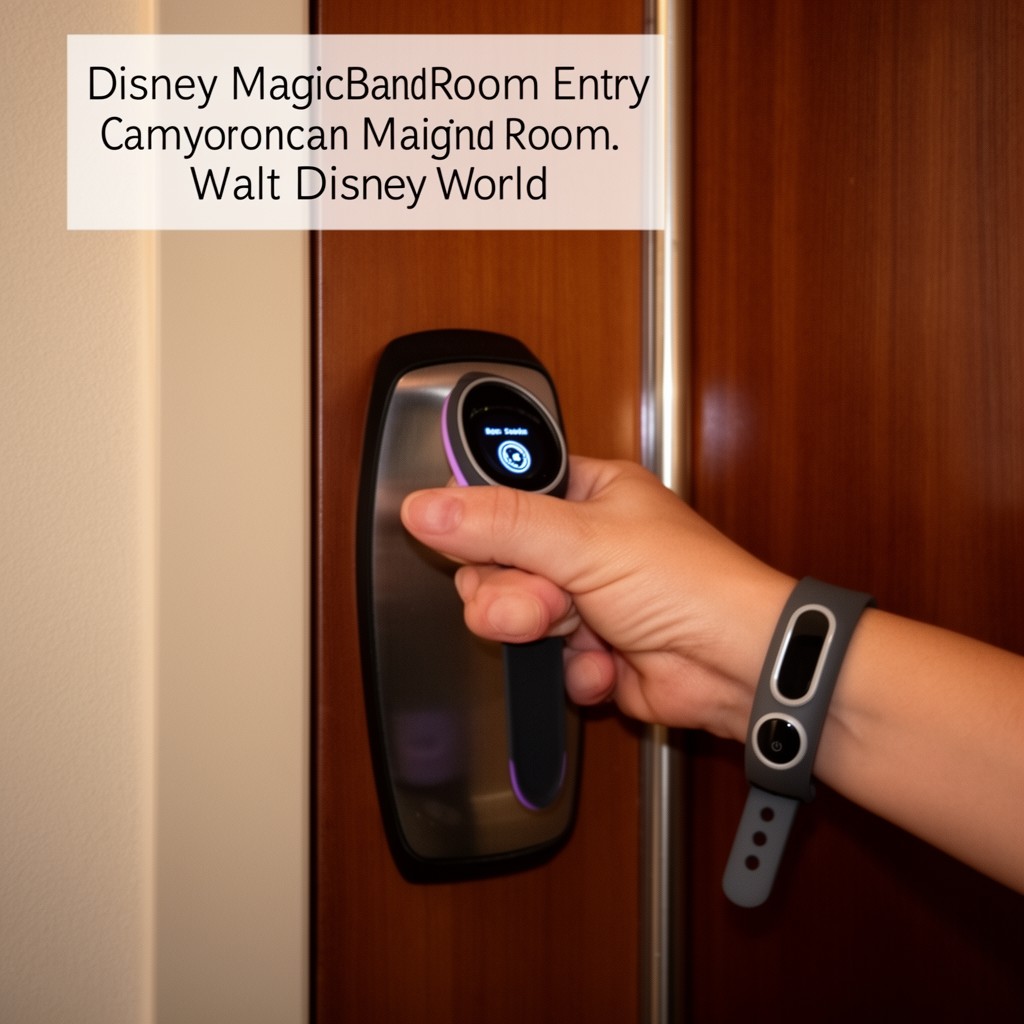 AI-generated illustration of Disney MagicBand room entry