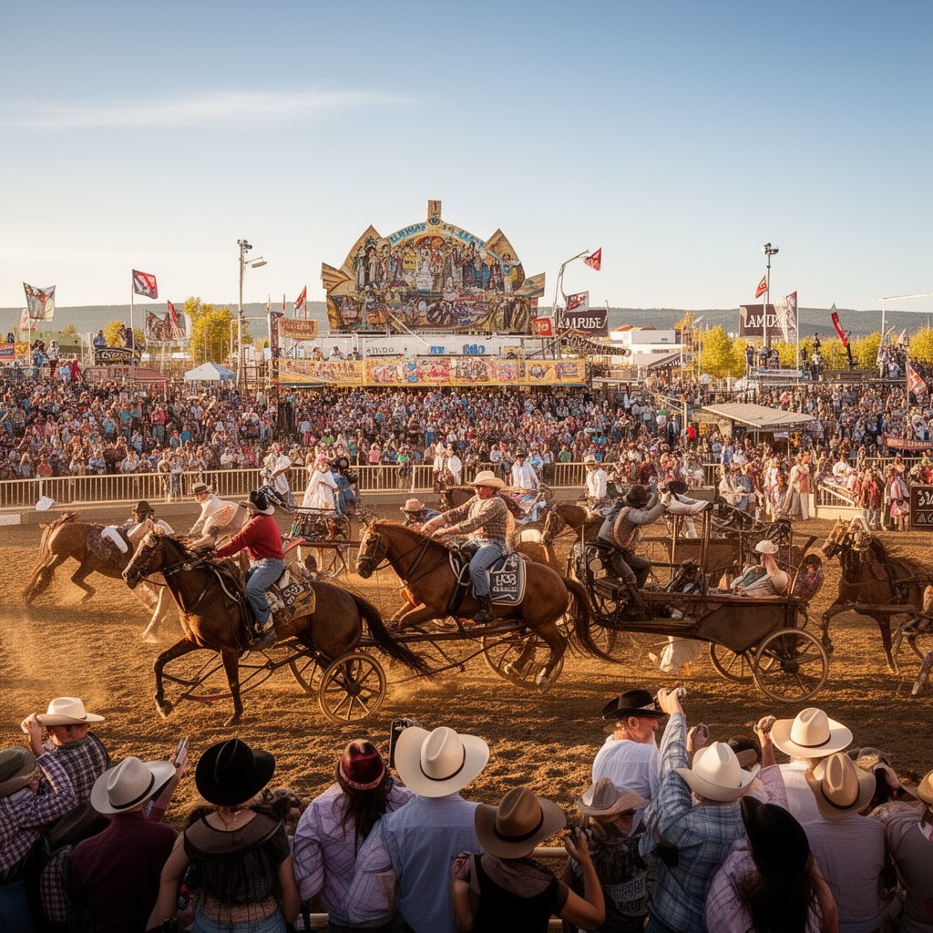 AI-generated illustration of Calgary Stampede