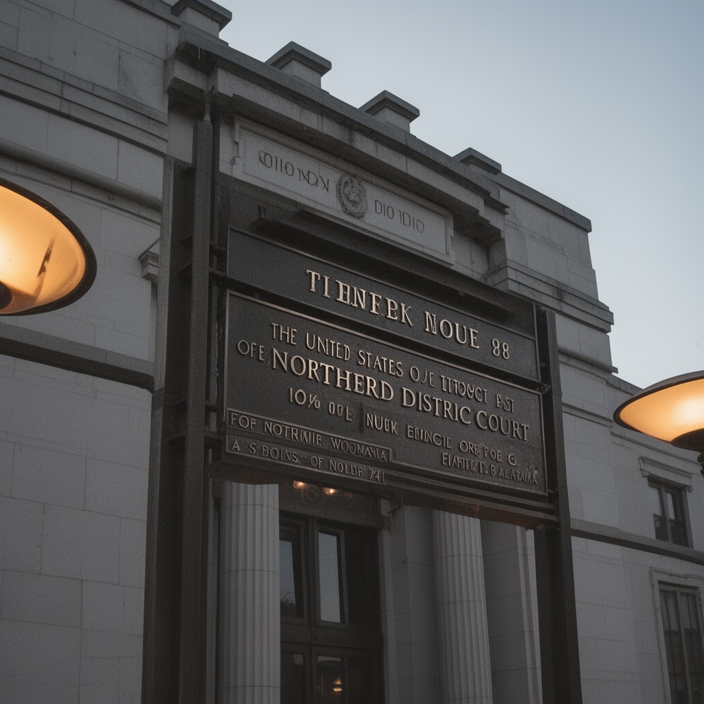 AI-generated illustration of United States District Court for the Northern District of Alabama