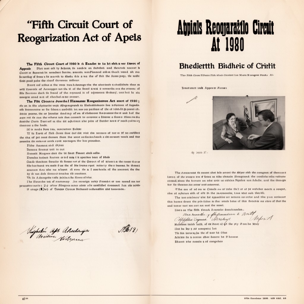 AI-generated illustration of Fifth Circuit Court of Appeals Reorganization Act of 1980