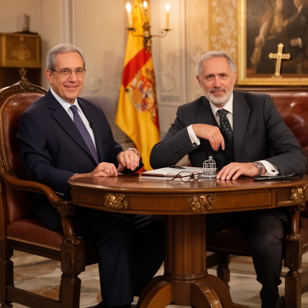 AI-generated illustration of Spanish ambassador to the Holy See