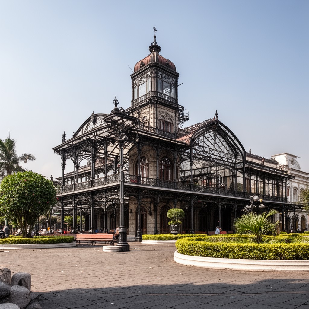 AI-generated illustration of Iron Palace (Palacio de Hierro)