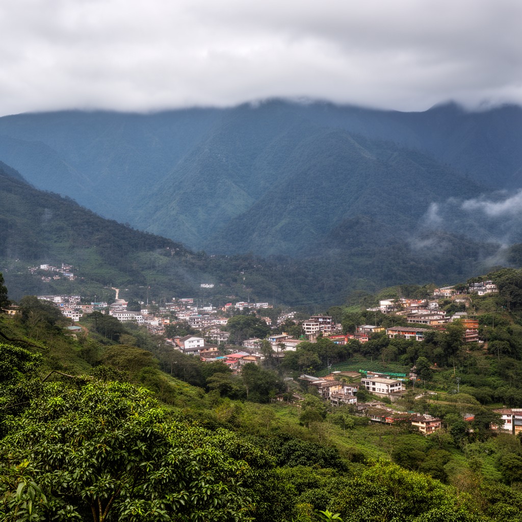 AI-generated illustration of Las Altas Montañas region of Veracruz