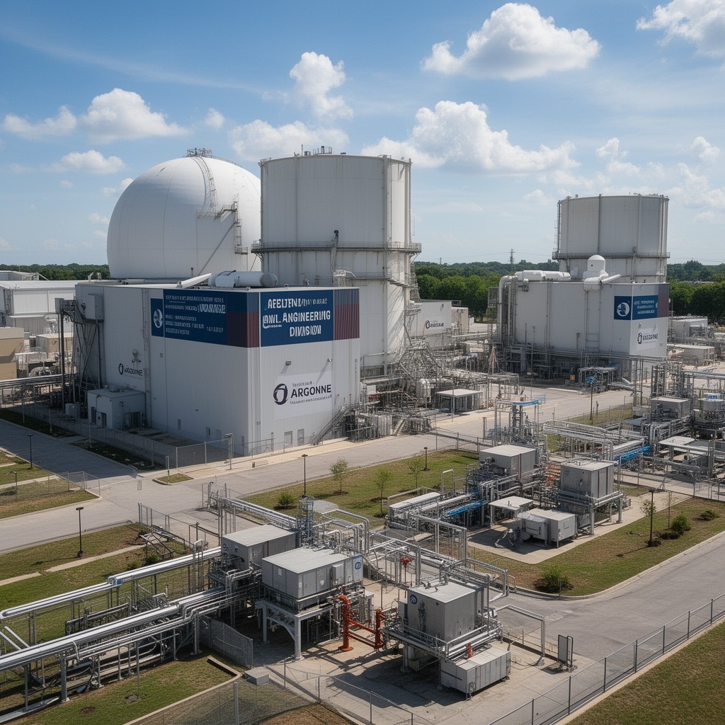 AI-generated illustration of Nuclear Engineering Division facilities