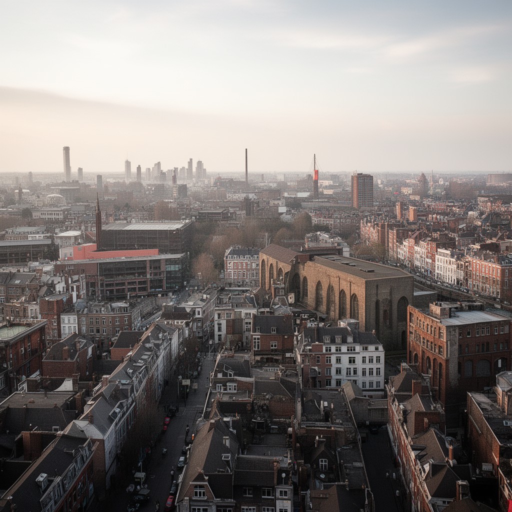 AI-generated illustration of Anderlecht, Brussels-Capital Region, Belgium