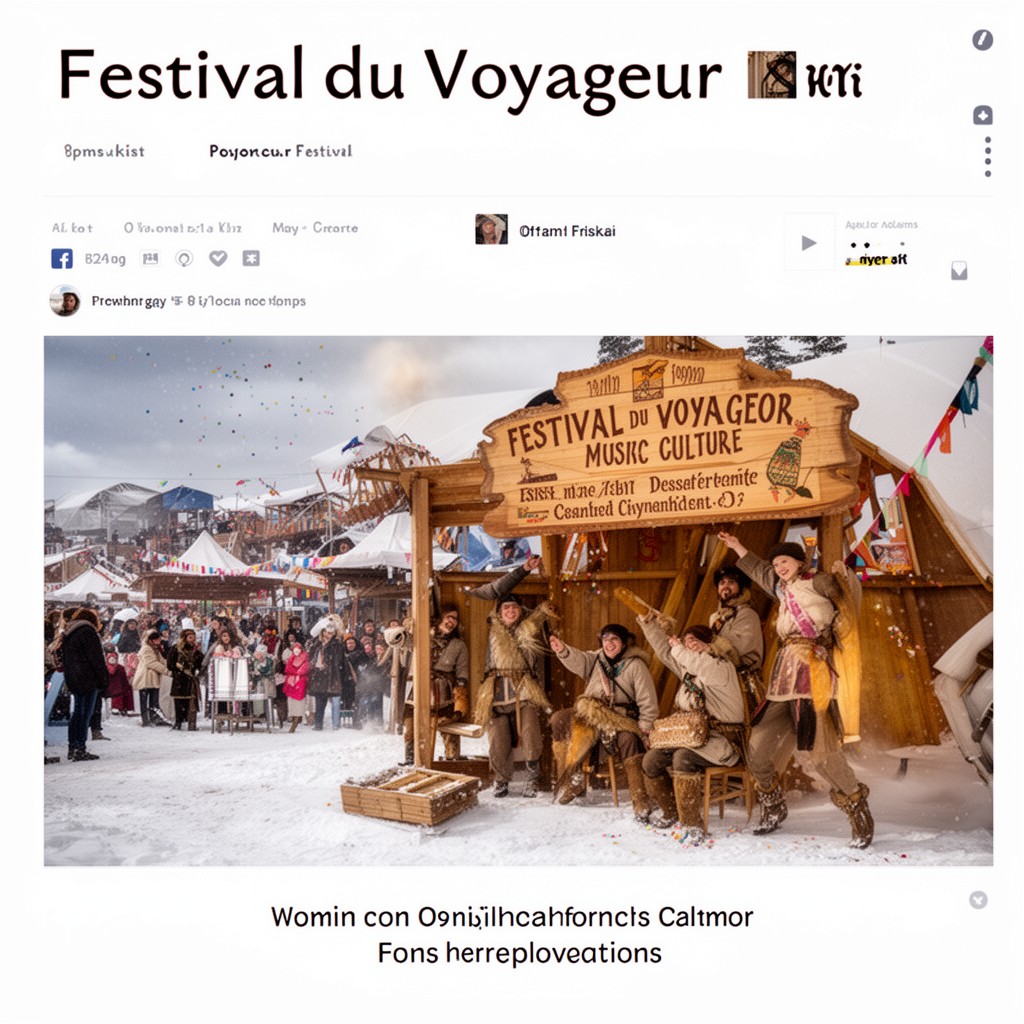 AI-generated illustration of Festival du Voyageur