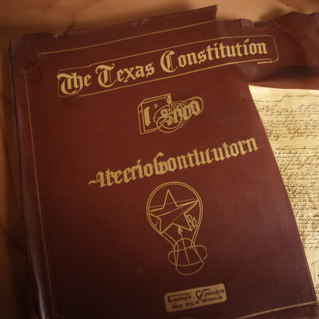 AI-generated illustration of Texas Constitution