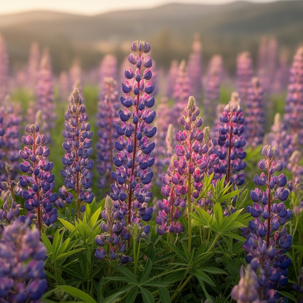 AI-generated illustration of Lupinus