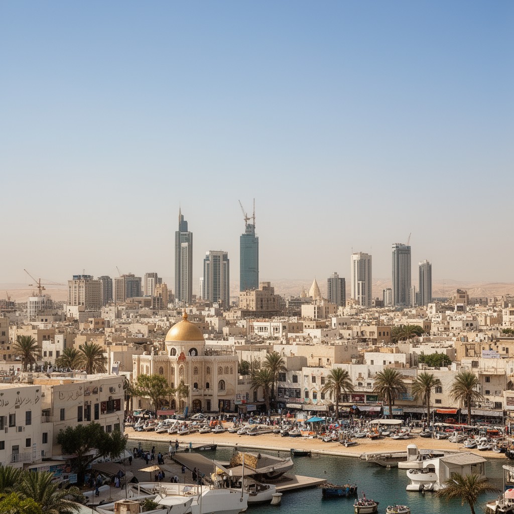 AI-generated illustration of Capital Governorate (Bahrain)