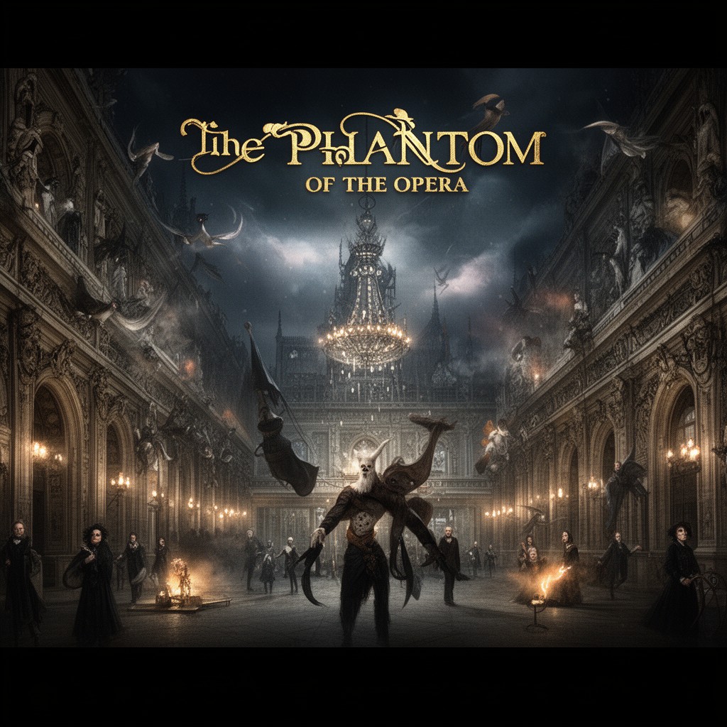 AI-generated illustration of The Phantom of the Opera