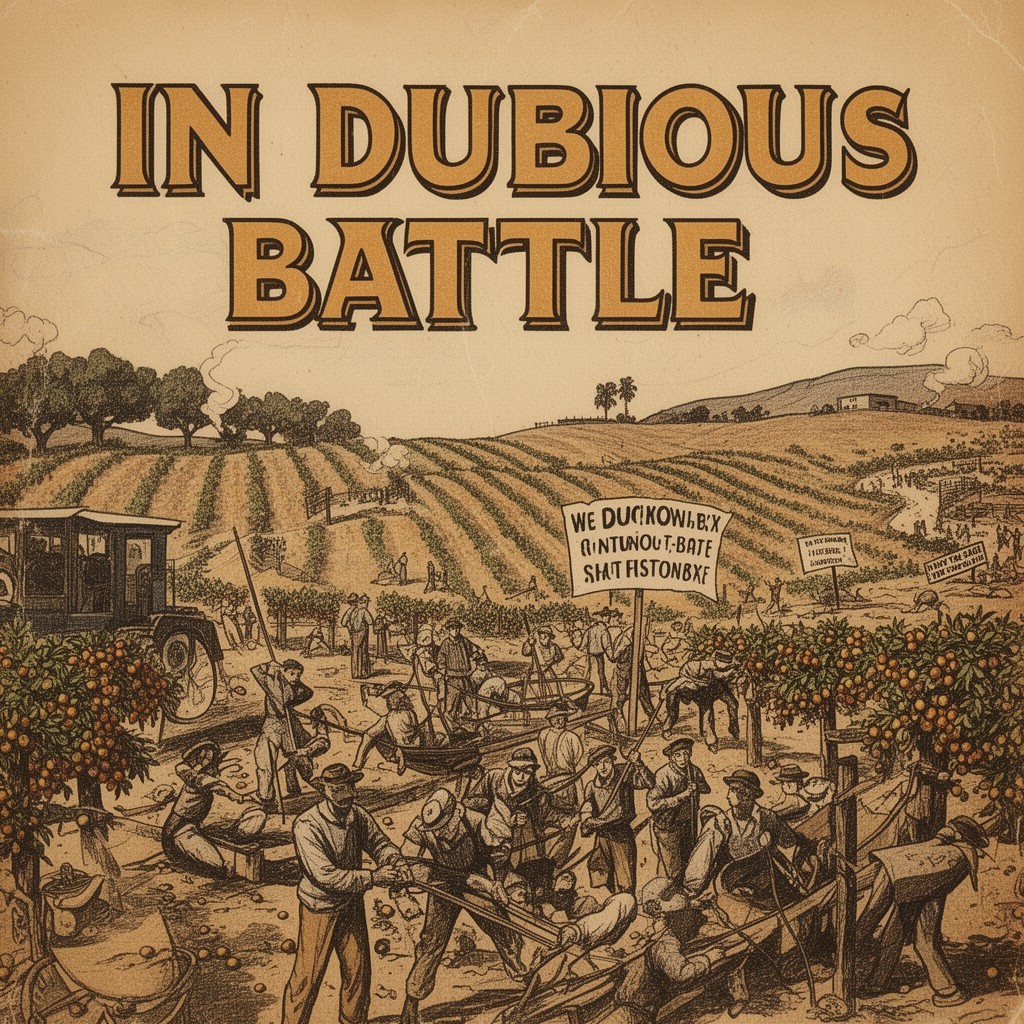 AI-generated illustration of In Dubious Battle
