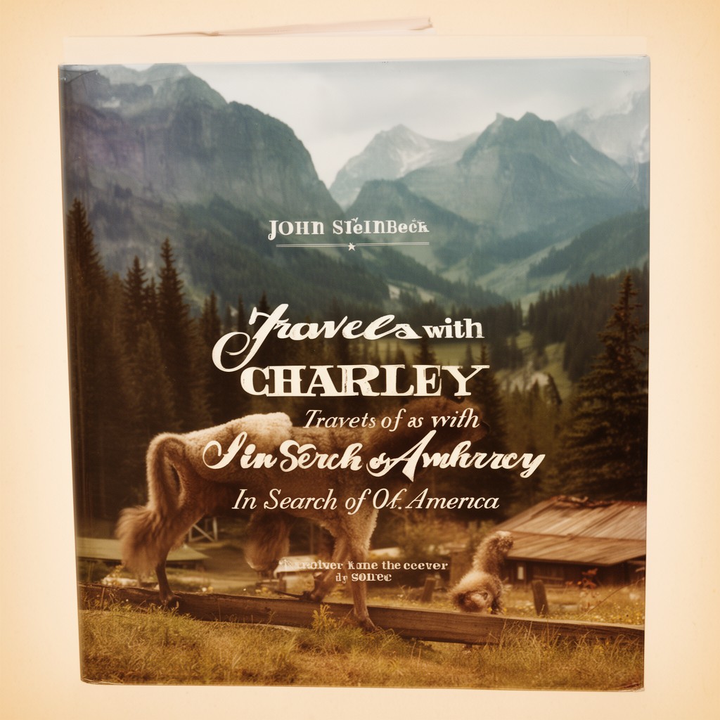 AI-generated illustration of Travels with Charley: In Search of America