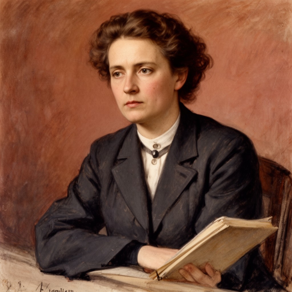 AI-generated illustration of Rosa Luxemburg