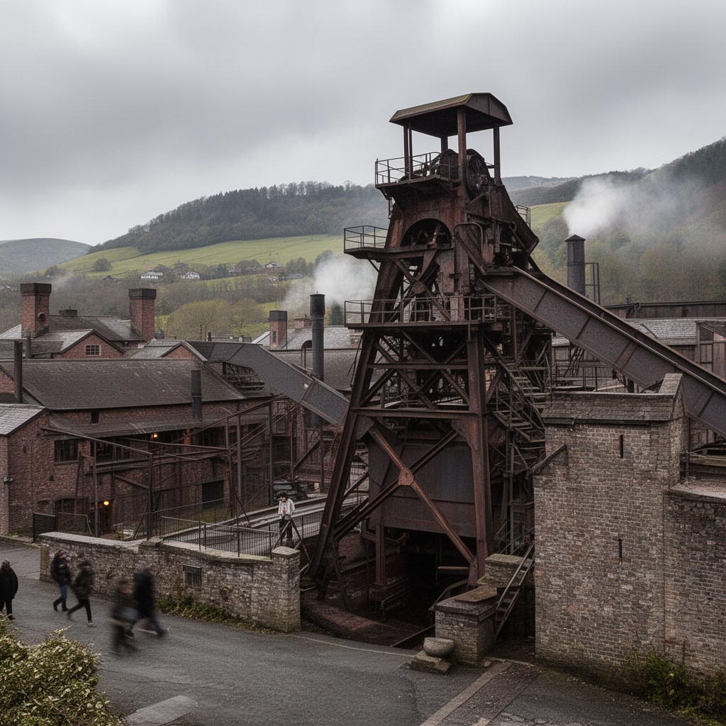 AI-generated illustration of Cyfarthfa Ironworks