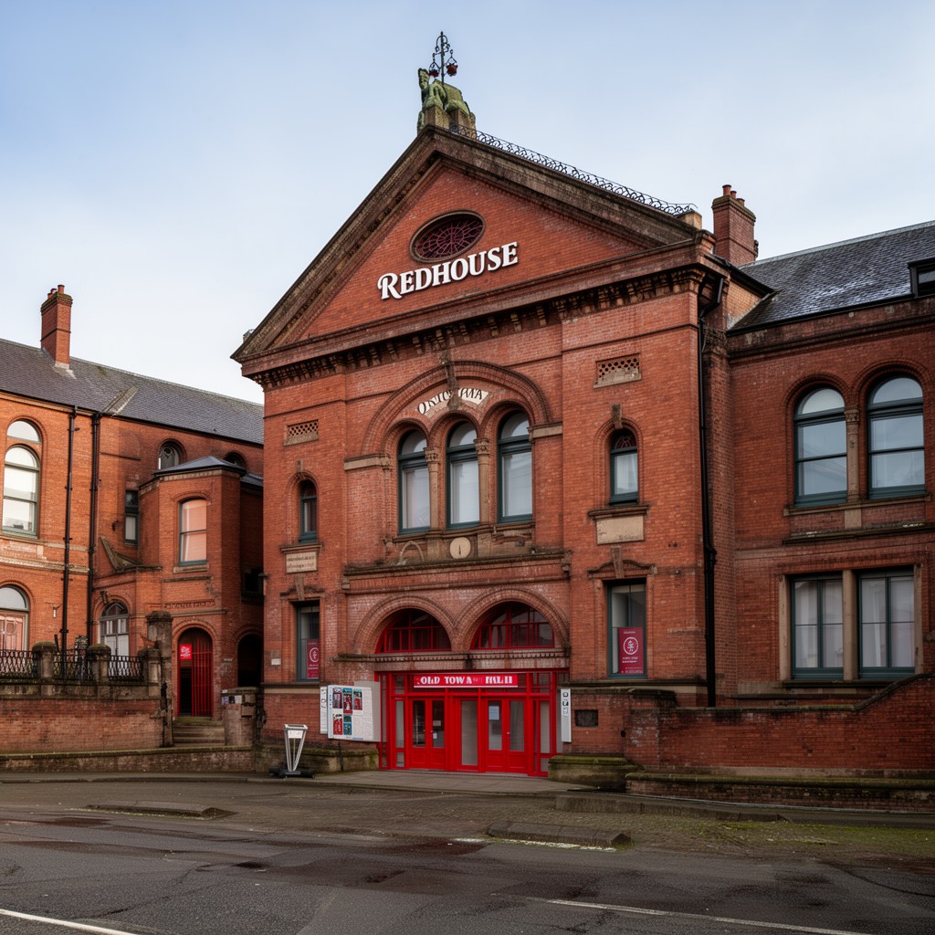 AI-generated illustration of Redhouse (Old Town Hall)