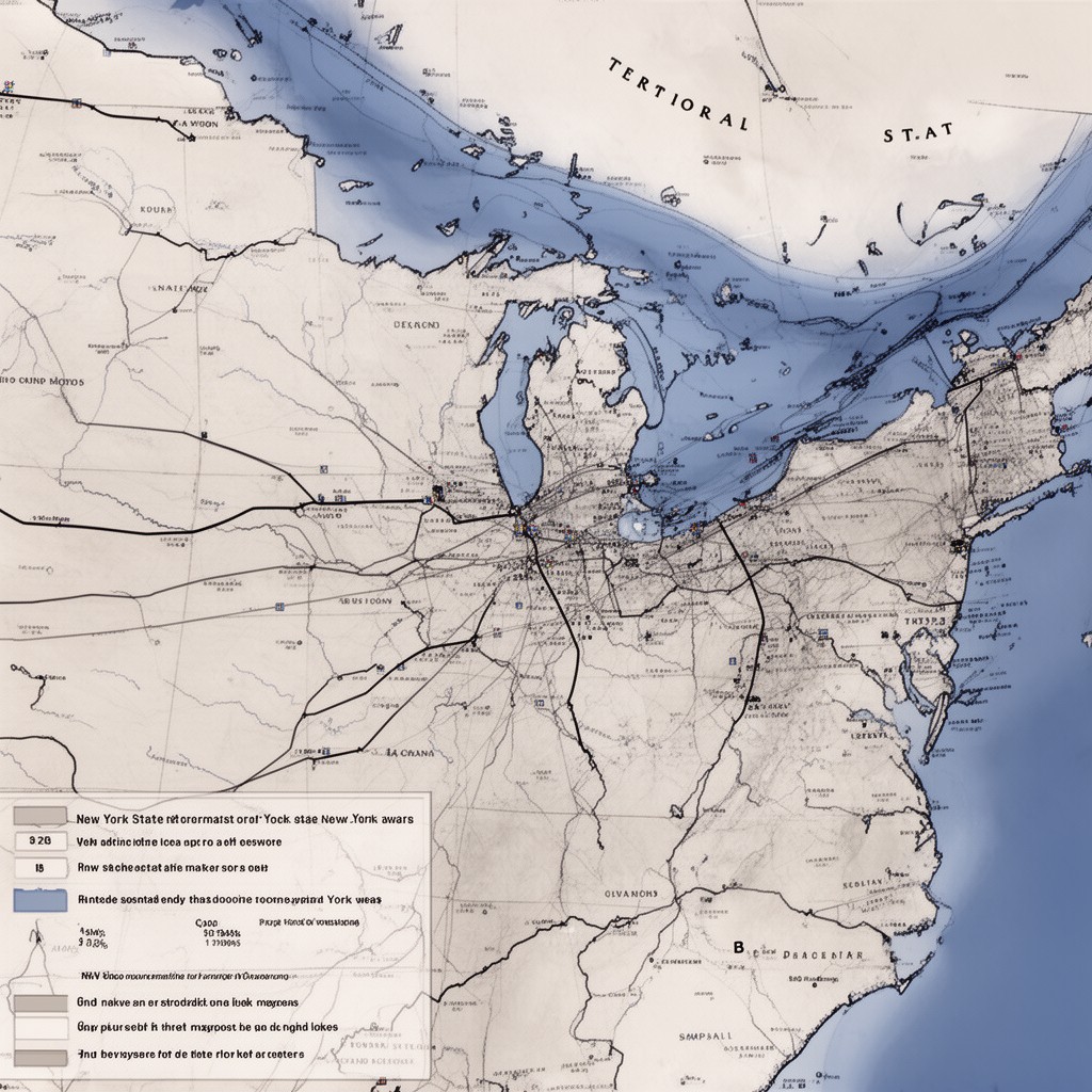 AI-generated illustration of New York State territorial waters