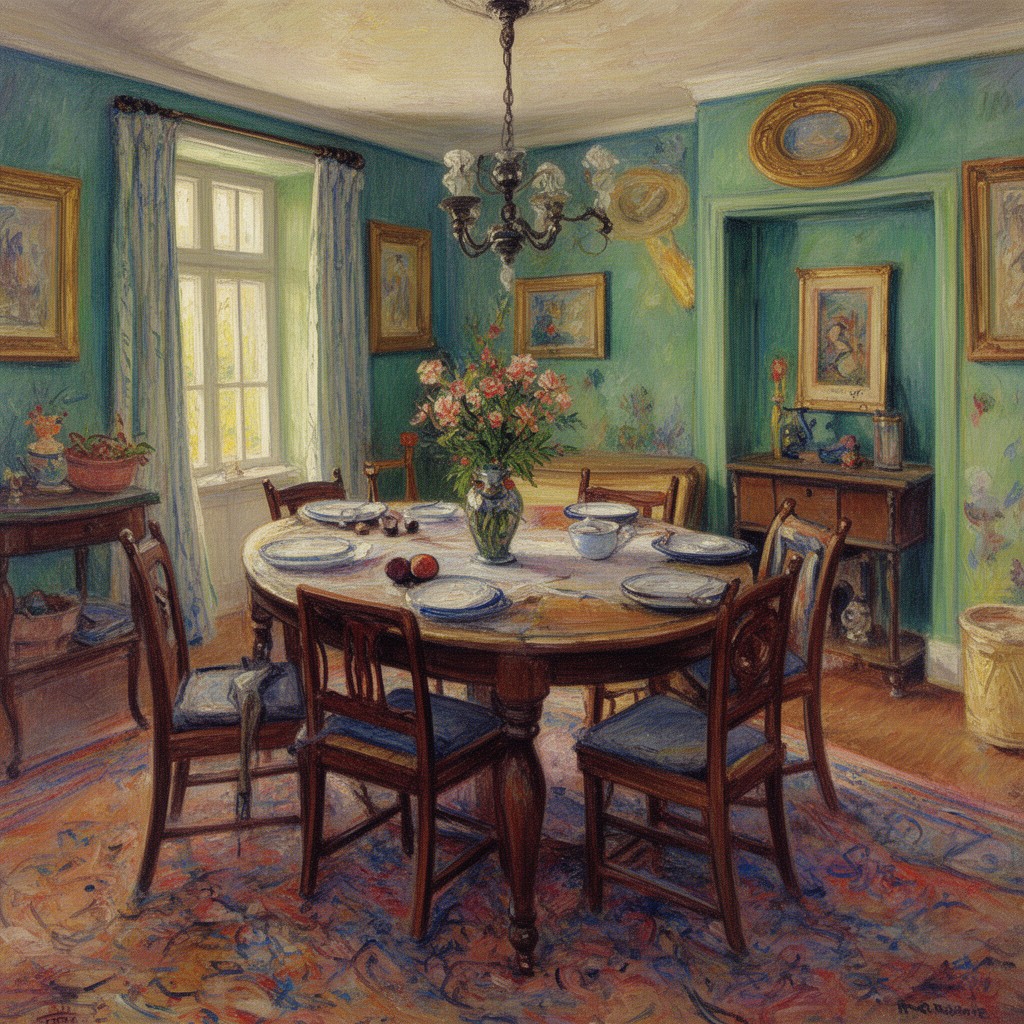 AI-generated illustration of The Dining Room in the Country