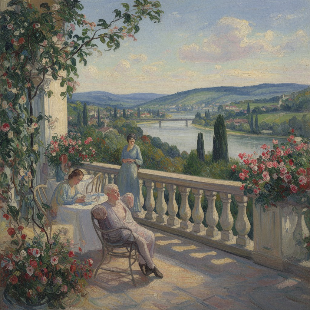 AI-generated illustration of The Terrace at Vernonnet