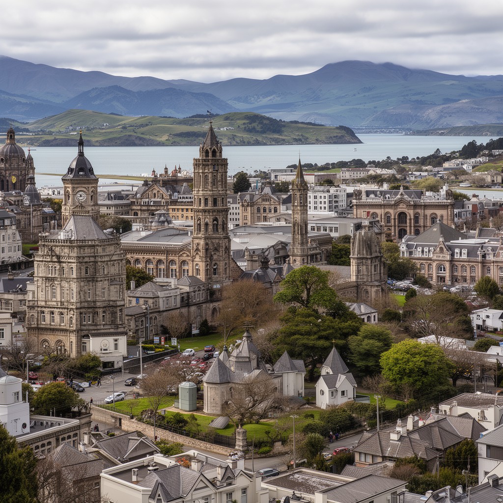 AI-generated illustration of Dunedin