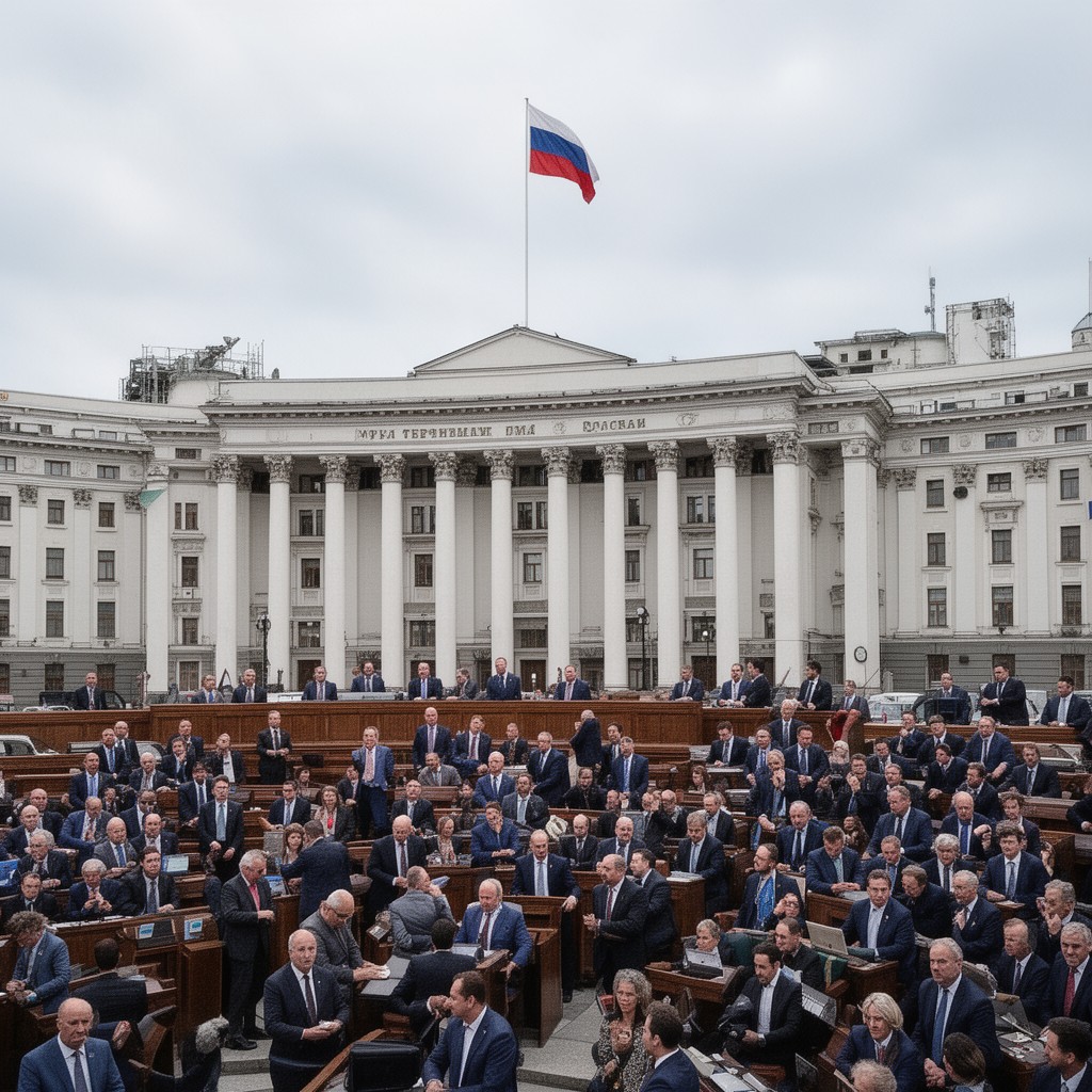 AI-generated illustration of State Duma