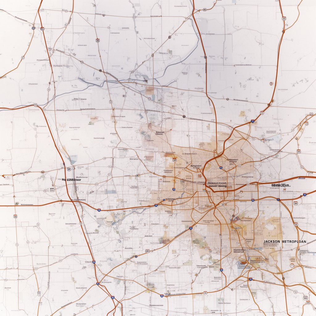 AI-generated illustration of Jackson Metropolitan Statistical Area
