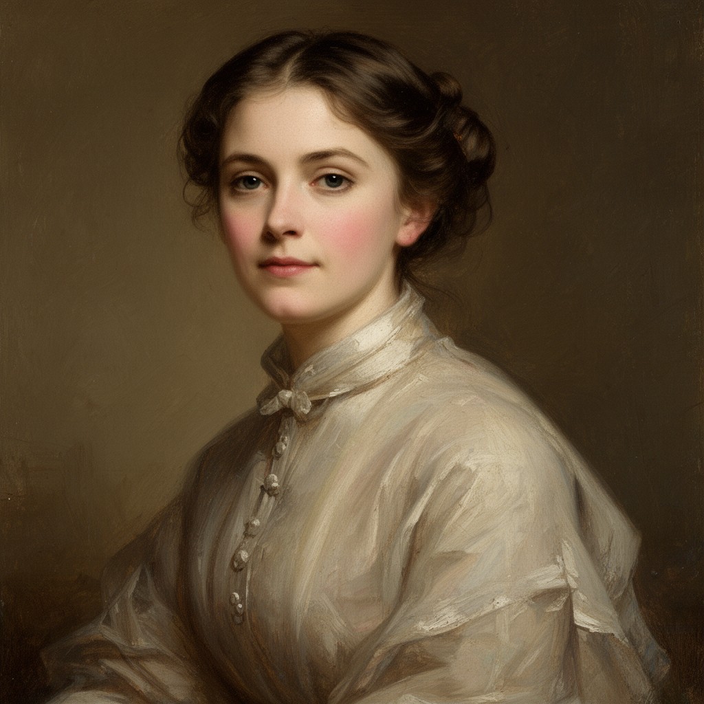 AI-generated illustration of Lucy Everest Boole