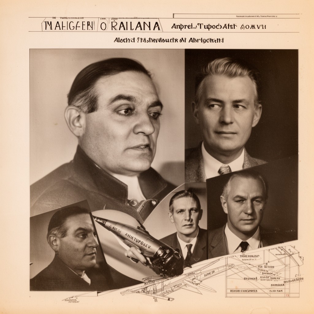 AI-generated illustration of Andrei Tupolev