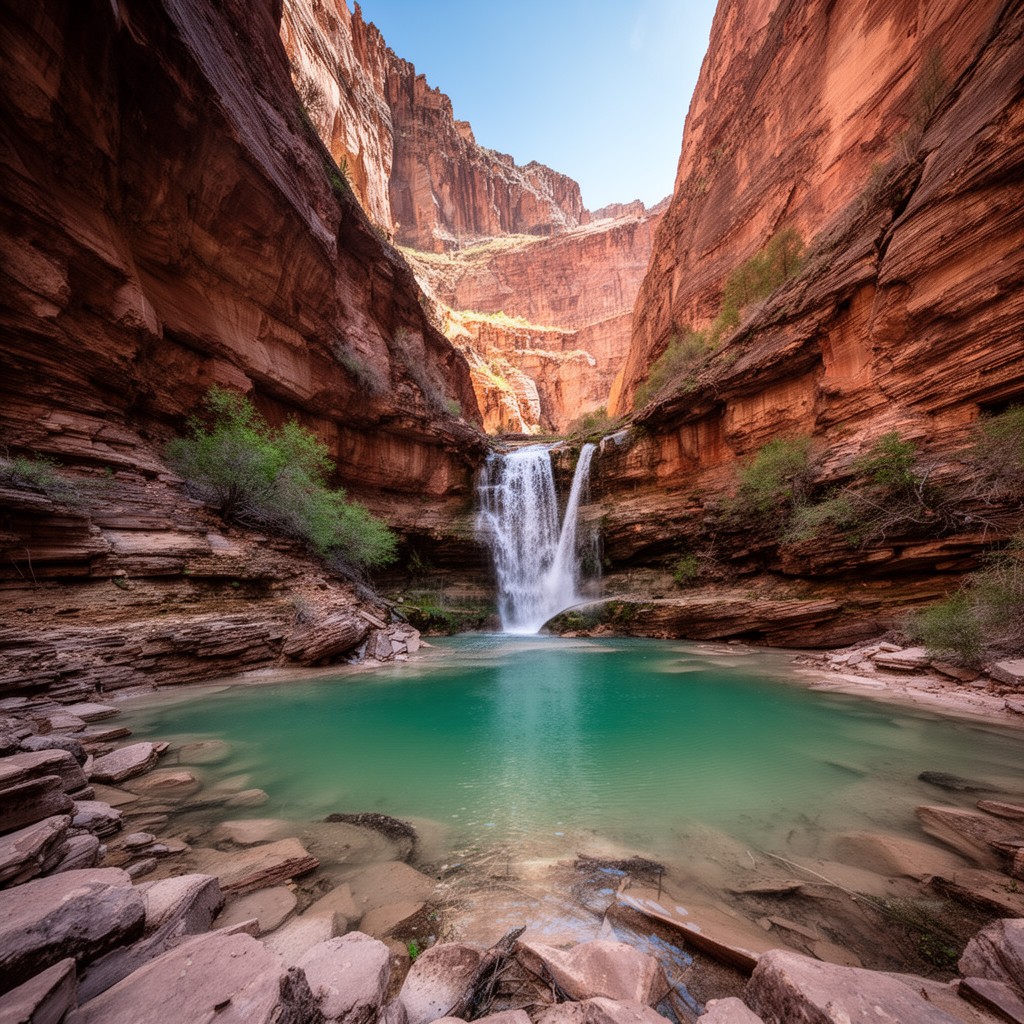 AI-generated illustration of Havasu Canyon