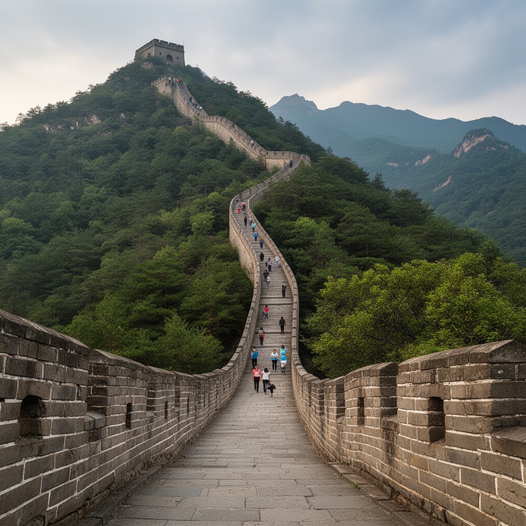 AI-generated illustration of Mutianyu section