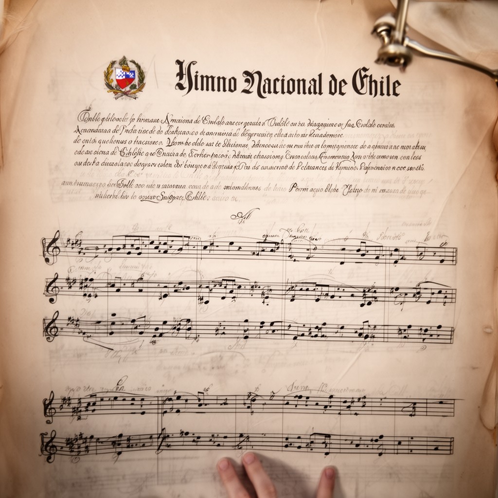 AI-generated illustration of Himno Nacional de Chile