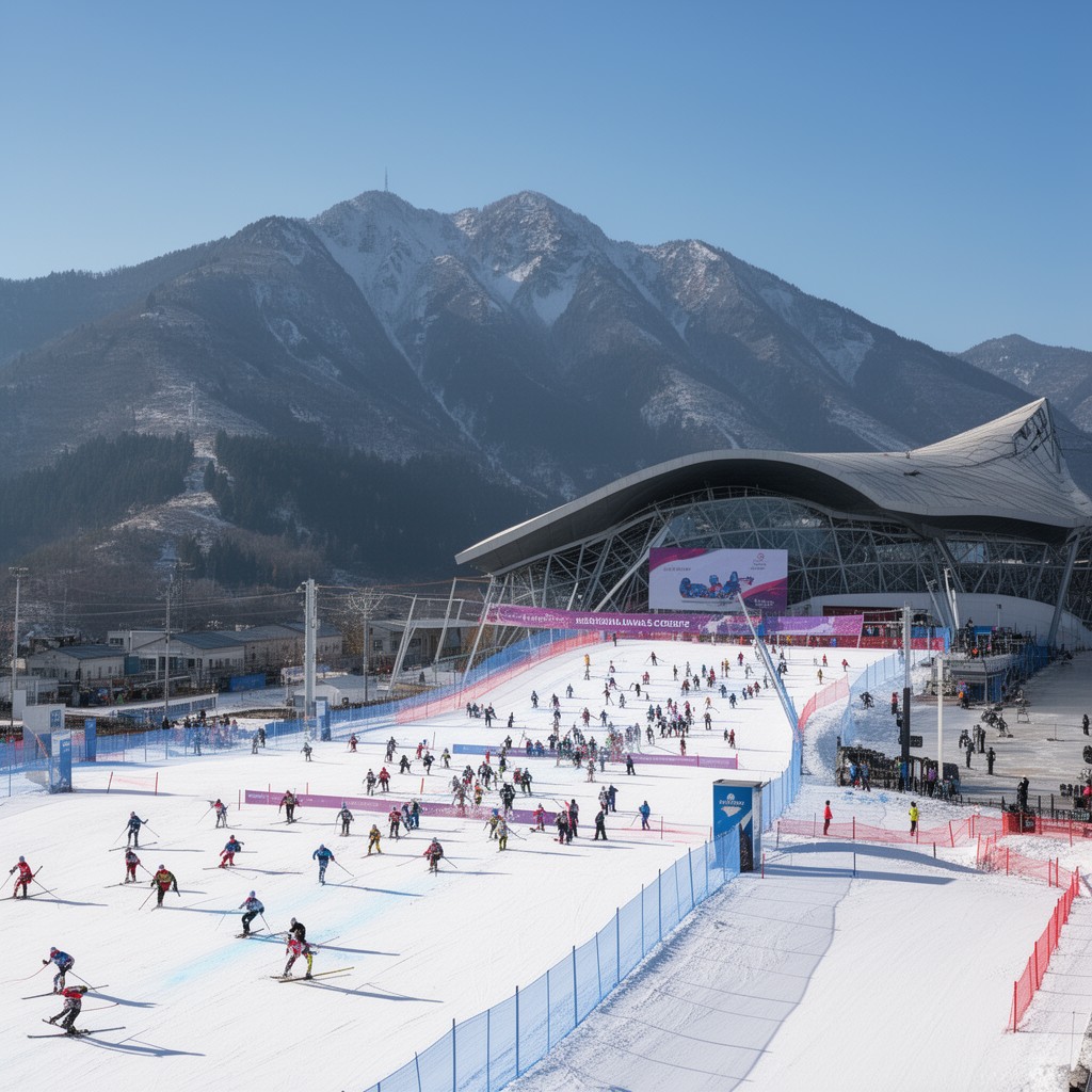 AI-generated illustration of National Alpine Ski Centre