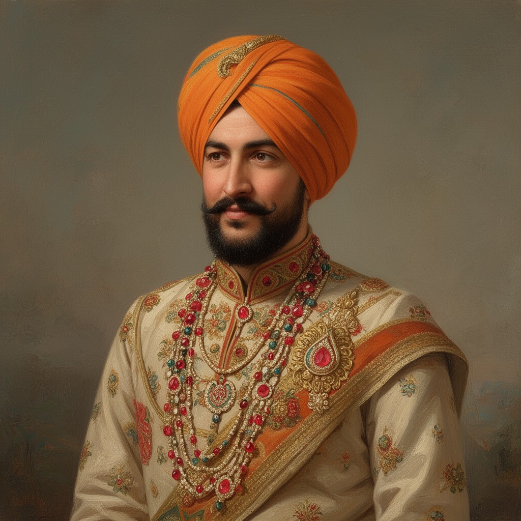 AI-generated illustration of Sher Singh