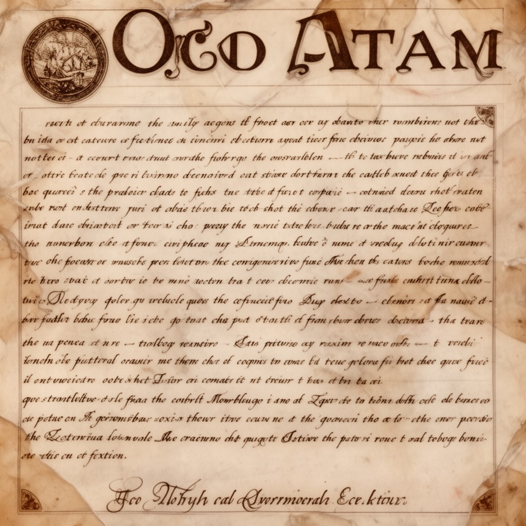 AI-generated illustration of Old Latin